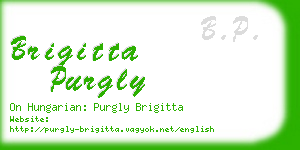 brigitta purgly business card